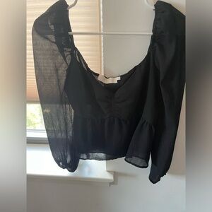 Long sleeve baby doll top